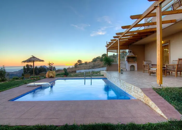 Villa Despina 2 Plakias Private Villa, Private Swimming Pool Garden, Panoramic Sunset