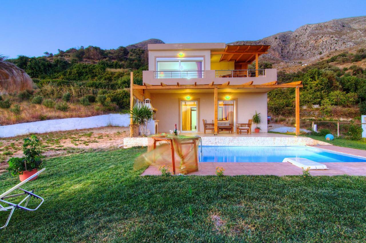Despina 2 Plakias Private Villa, Private Swimming Pool Garden, Panoramic Sunset Asomatoi