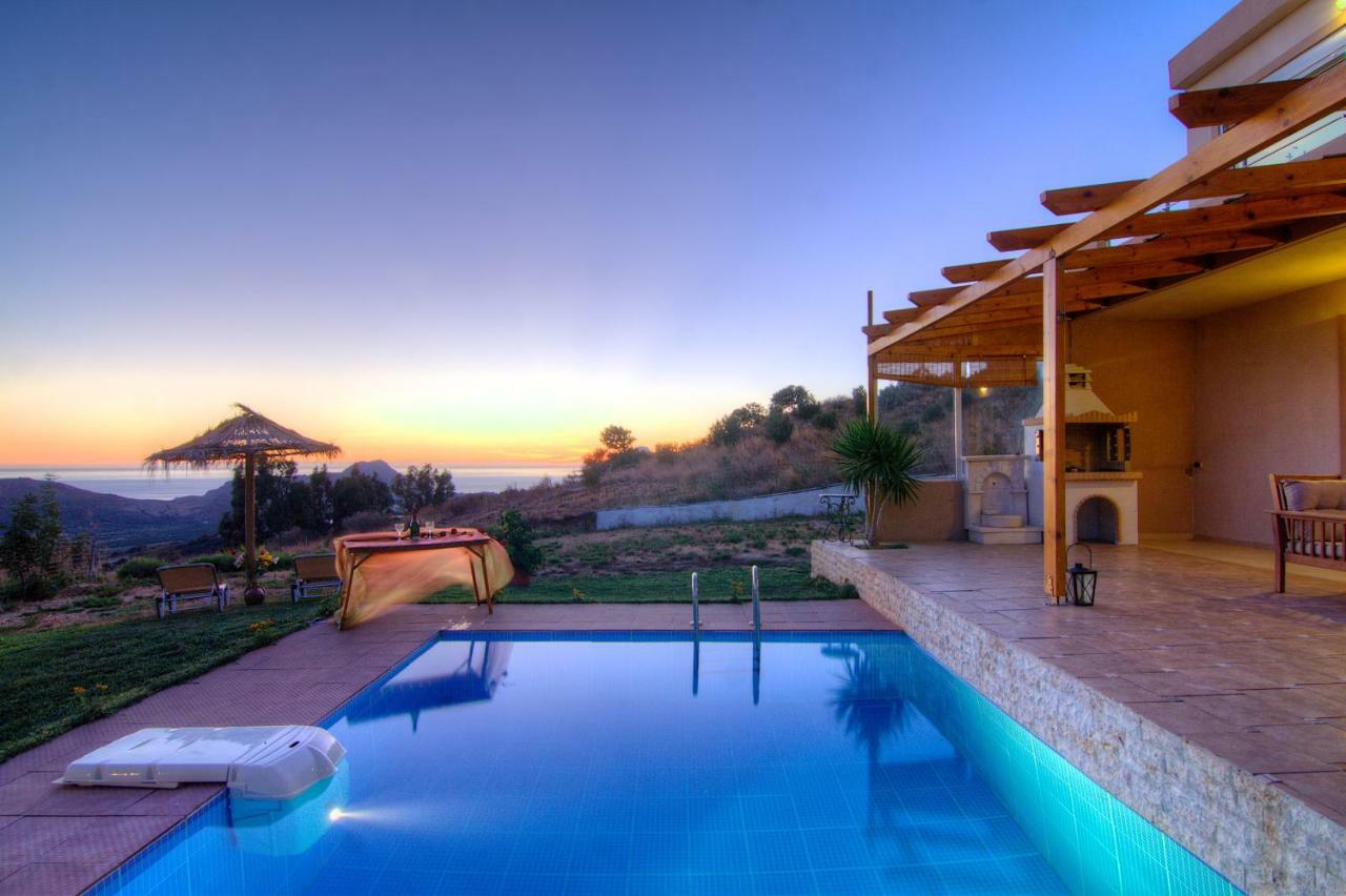 Despina 2 Plakias Private Villa, Private Swimming Pool Garden, Panoramic Sunset Asomatoi